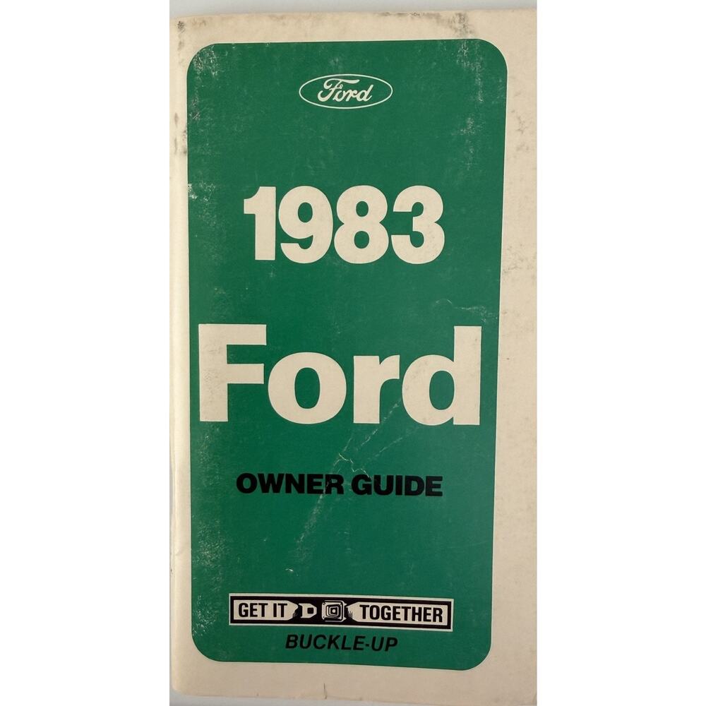 1983 Ford Owner's Manual FPS-365-10283-B